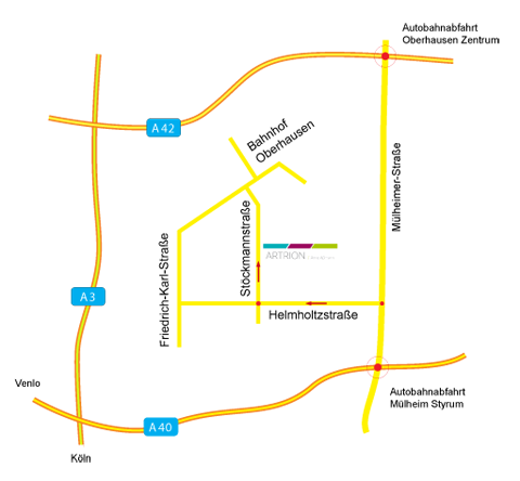 ARTRION Anfahrtsskizze